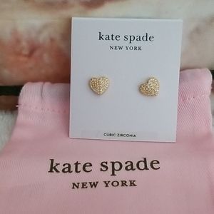 New kate spade heart to heart Mini Stud Earrings
